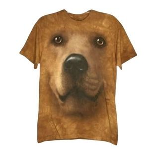 The Mountain Brown Dog Face Short Sleeve Tee